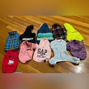 Lot of 10 mix XS dog clothes